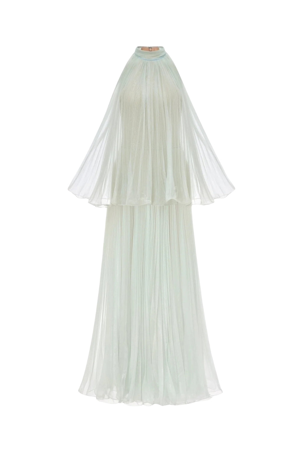 Flowering Girl Women Belinda Mint Pleated Tulle Sleeveless Maxi Dress