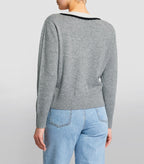TWO TONE TRIM SWEATER