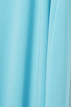Flowering Girl Women Open-back Stretch-jersey Halterneck Maxi Dress in Blue