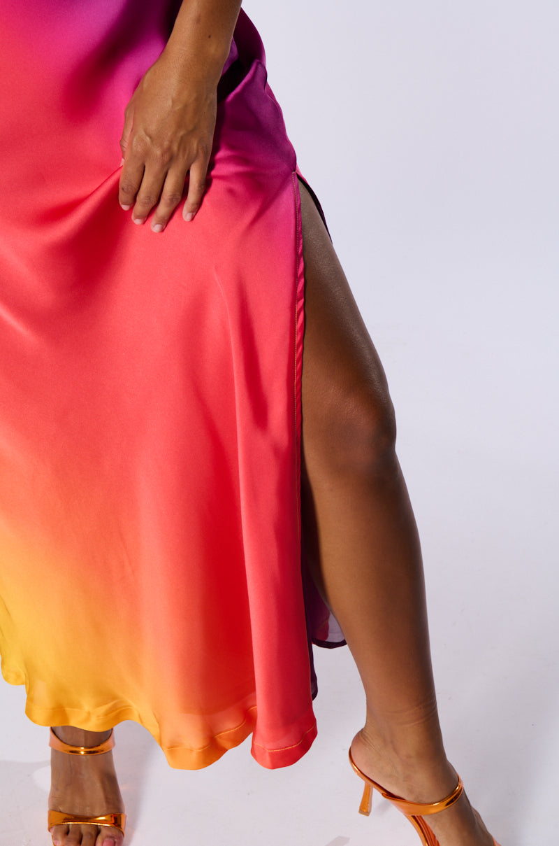 Flowering Girl Women Satin Strapless Maxi Dress