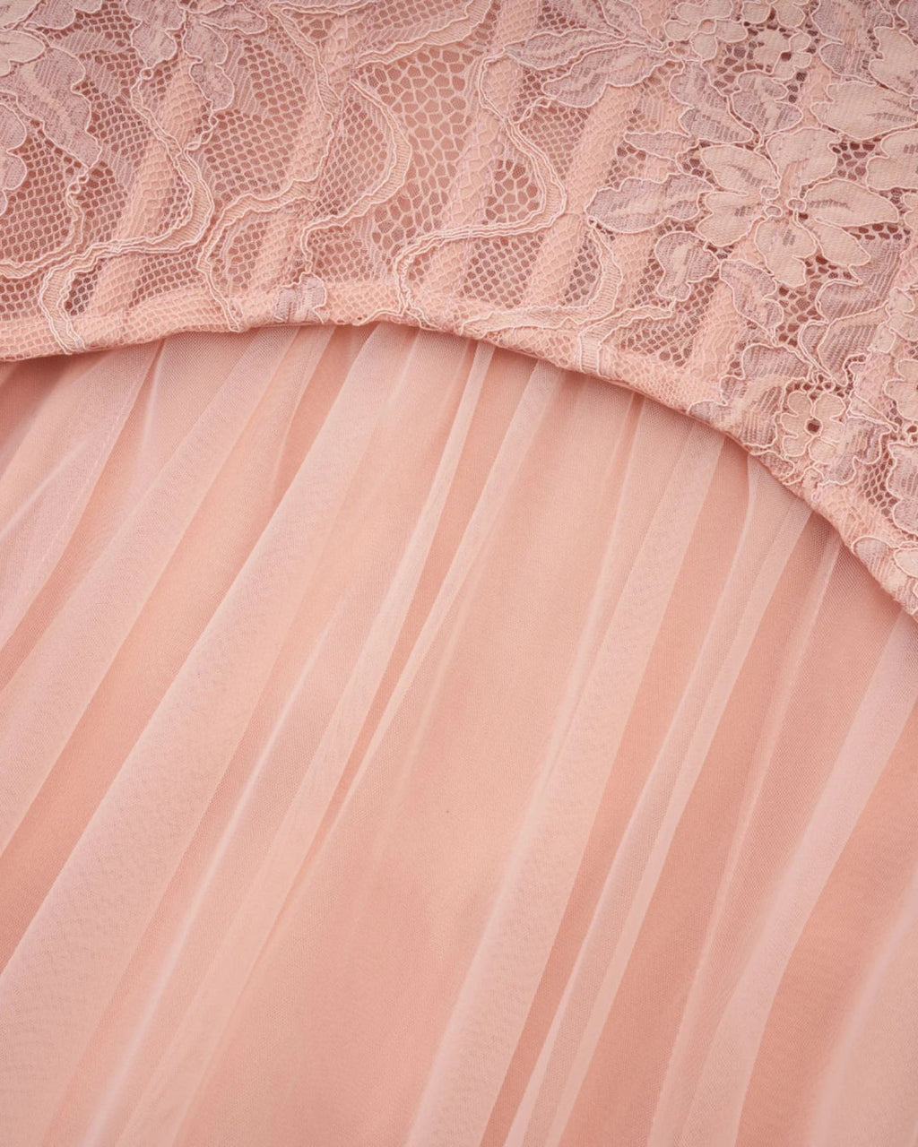 tiffany Lace Corset Tulle Maxi Dress – Blush