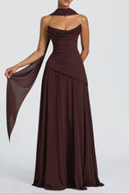 Patricia Maxi Dress - Plum Brown