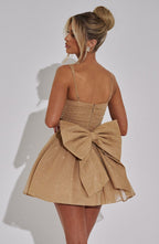jacqueline Mini Dress - Gold Sparkle