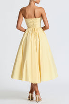 Prim Midi Dress - Lemon