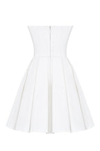 Flowering Girl Women alyssa white strapless pleated mini dress