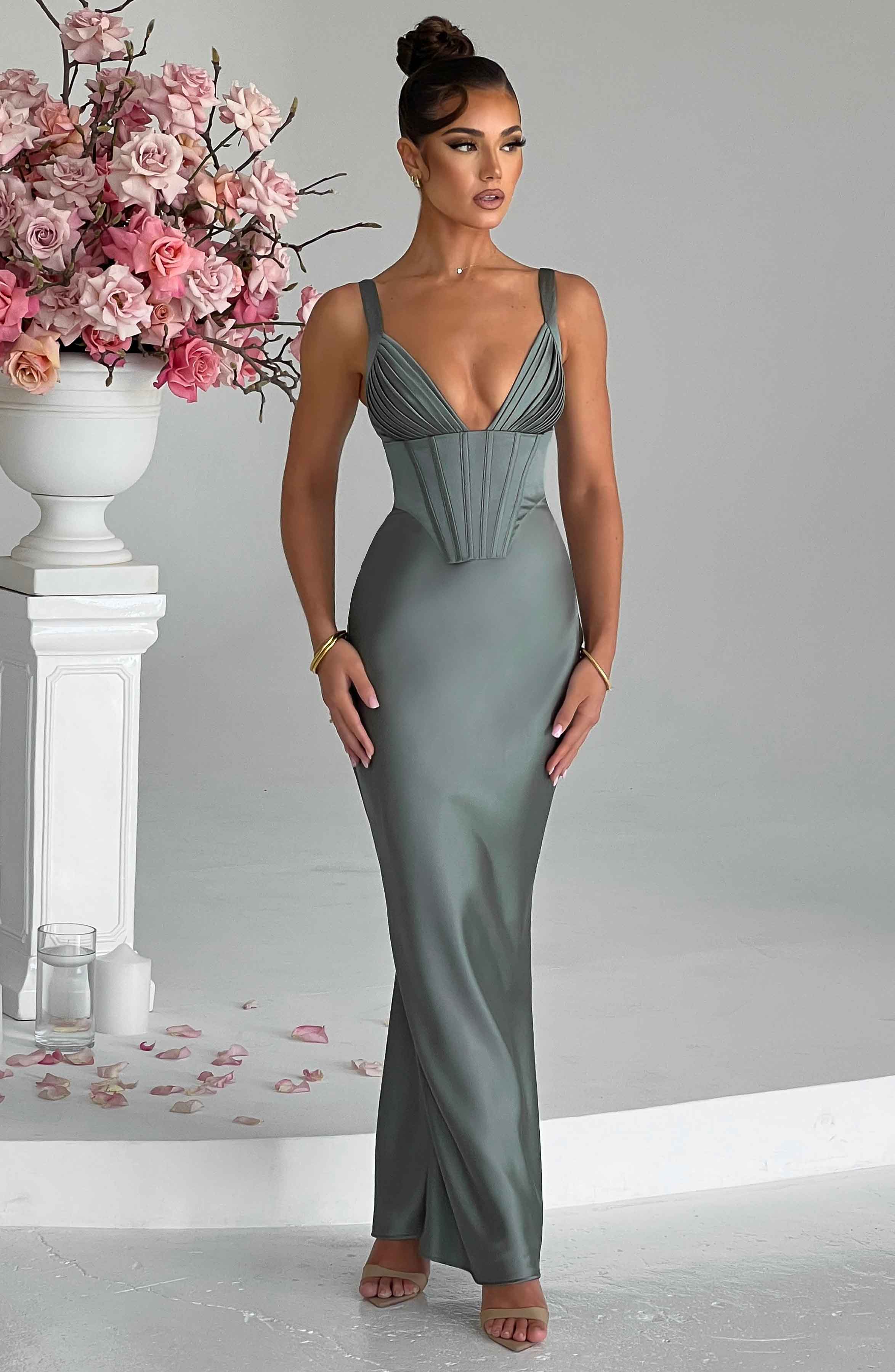 Flowering Girl Women Shae Maxi Dress - Sage
