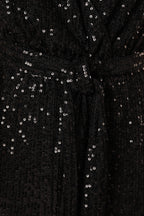 Flowering Girl Women Katherine Sequin Jumpsuit – Black