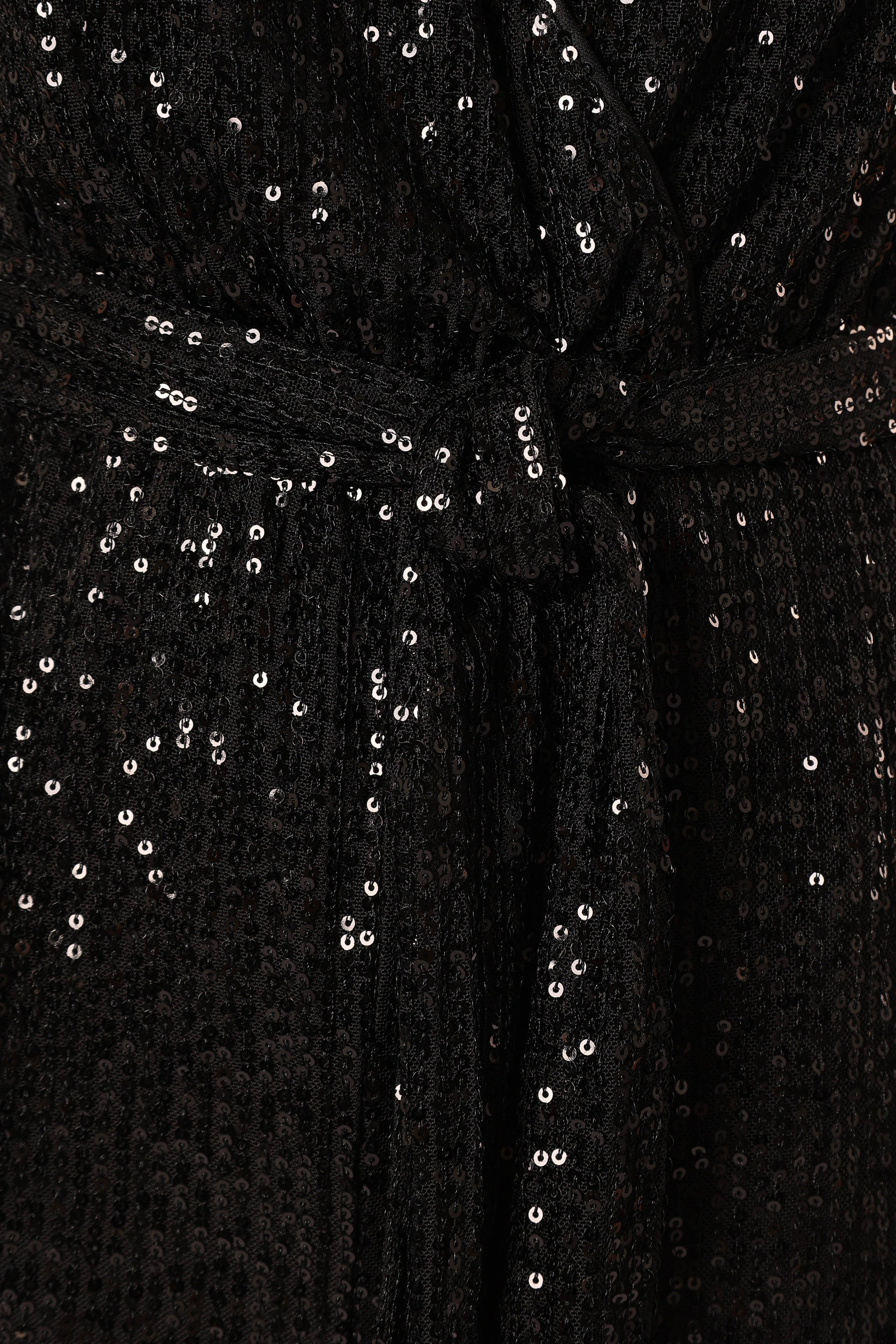 Flowering Girl Women Katherine Sequin Jumpsuit – Black