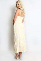 Floral Lace Lined Cami Midi Dress