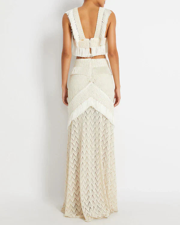 Tara |  Fringe Beach Dress Set