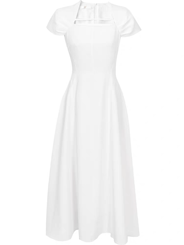Flowering Girl Women Myrna Square Neckline A-Line Midi Dress