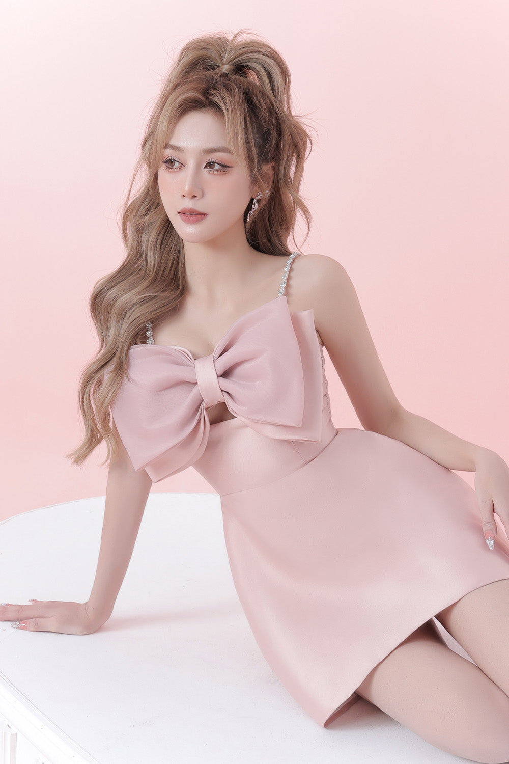 Flowering Girl Women Barbie Jenny Dress - Pink