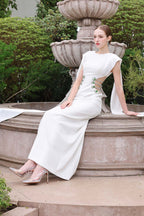 Flowering Girl Women Stunner Sheath Symmetric Flap Sequin maxi Dress
