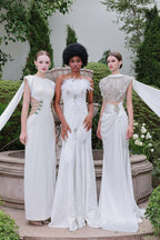 Flowering Girl Women Stunner Sheath Symmetric Flap Sequin maxi Dress