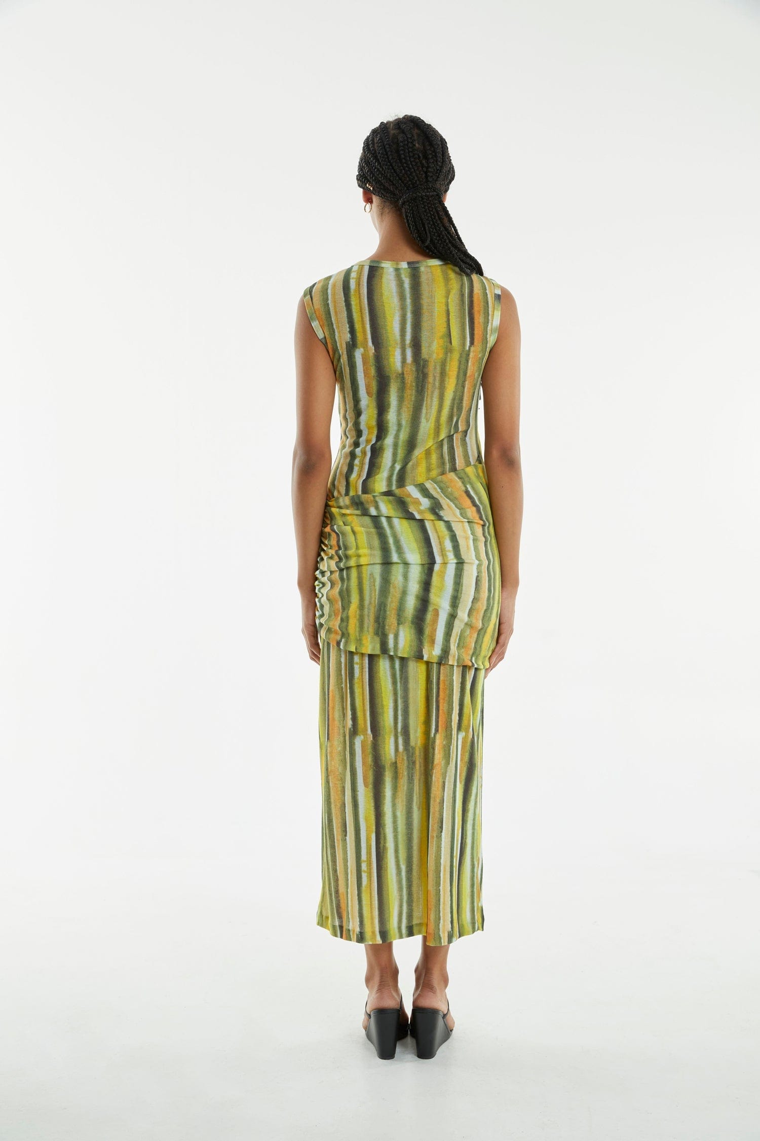 Flowering Girl Women Wind Through Tank Dress | Brush Stroke