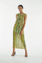 Flowering Girl Women Wind Through Tank Dress | Brush Stroke