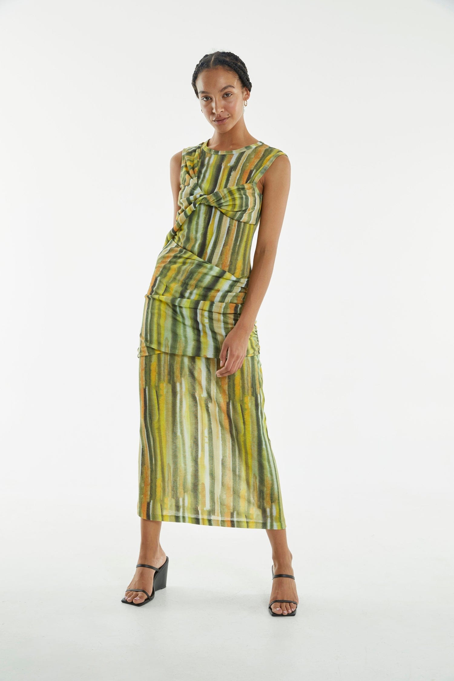 Flowering Girl Women Wind Through Tank Dress | Brush Stroke