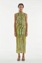 Flowering Girl Women Wind Through Tank Dress | Brush Stroke