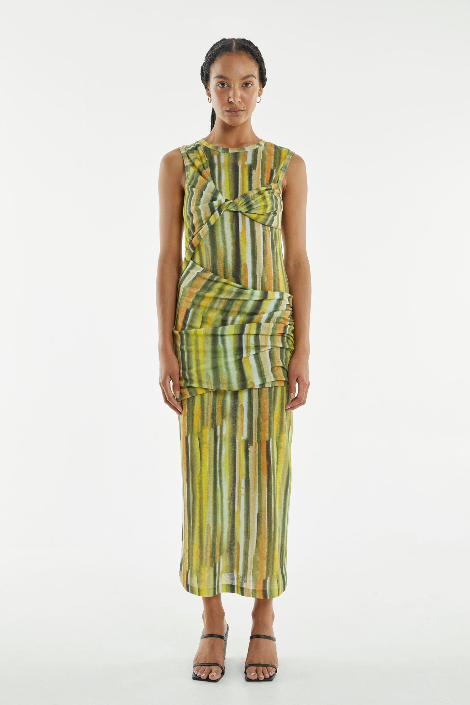 Flowering Girl Women Wind Through Tank Dress | Brush Stroke