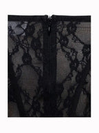 Zen Black Lace Corset Maxi Dress